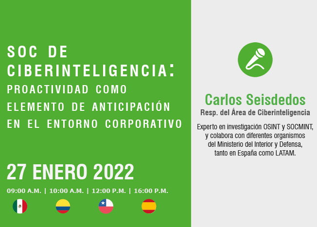 SOC Ciberinteligencia: Proactividad como elemento de anticipación en el entorno corporativo